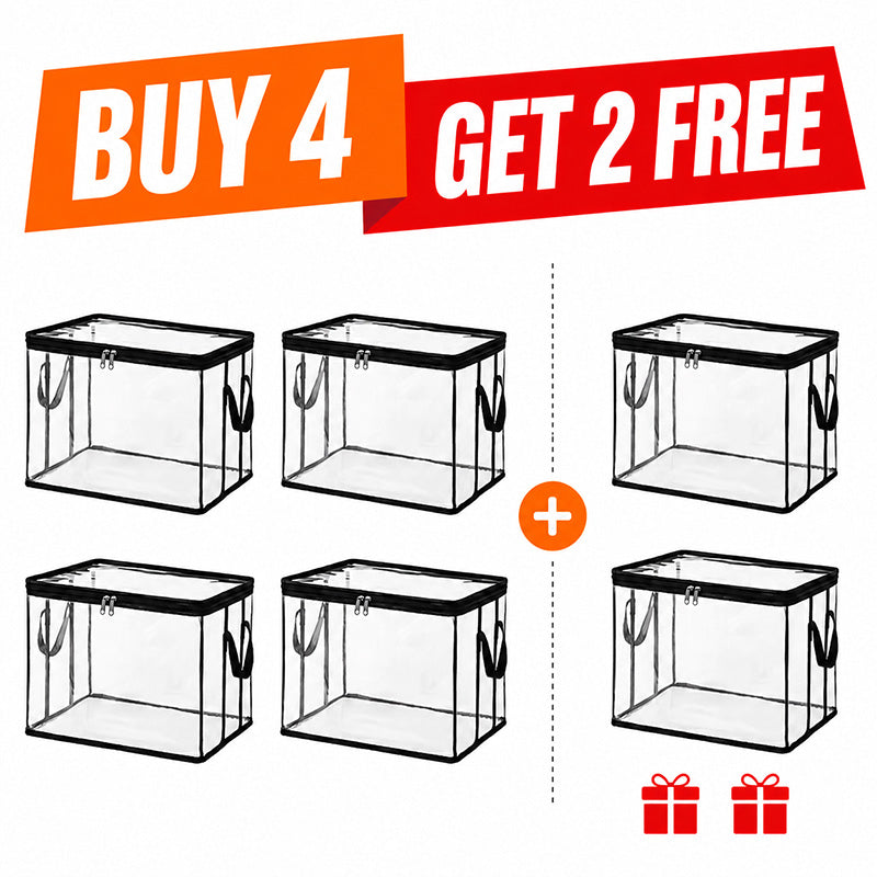 ๐ฅLAST DAY BUY 3 GET 1 FREE!! ๐ Transparent Large-Capacity Dustproof & Moisture-Proof Storage Bag โ Perfect for Clothes, Toys, Books & More โจ
