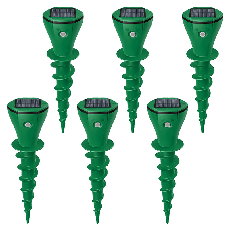 🔥Hot Sale 50% OFF☘️Vodlans™ Solar Powered Waterproof Screw Mole Repellent
