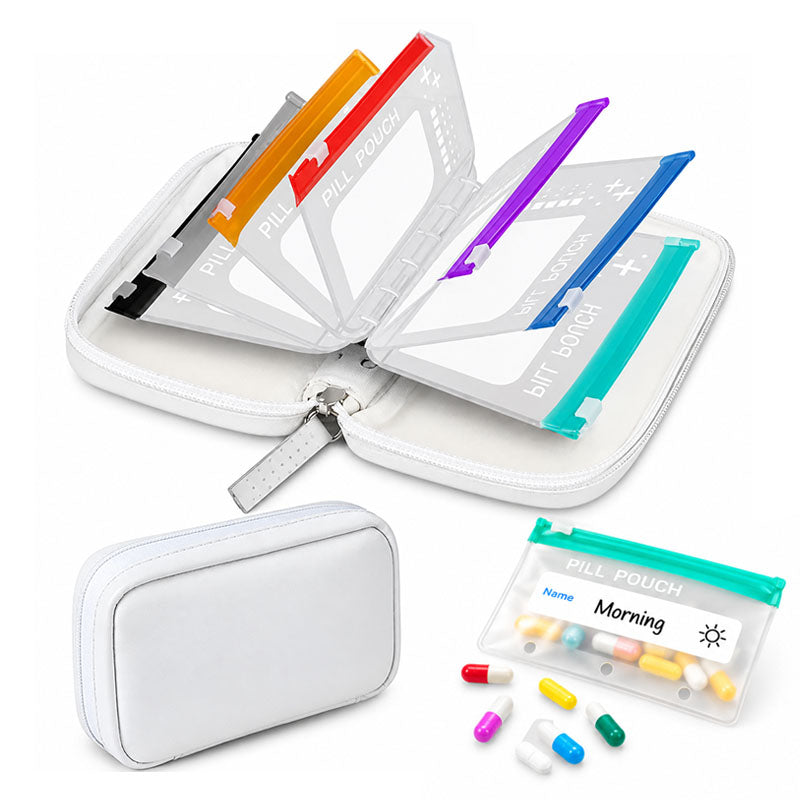 Timbe™ Modular Wellness Wallet – 7-Day Travel Pill & Vitamin Organizer Case