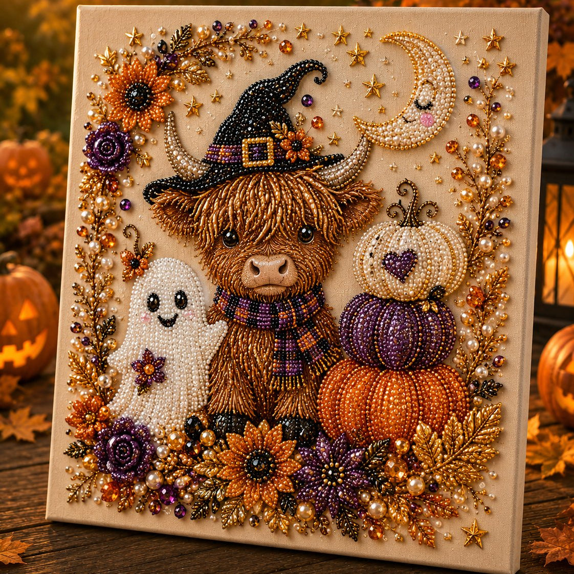 🔥50% OFF  👻✨ Halloween Pearl Art DIY Kit – Turn Tiny Pearls into Spooky-Cute Magic