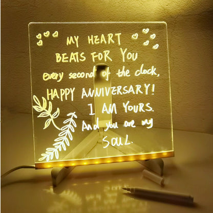 🔥✨ LED Note Board 🎨Perfect for messages, reminders & creative fun 🖍️ (offer)