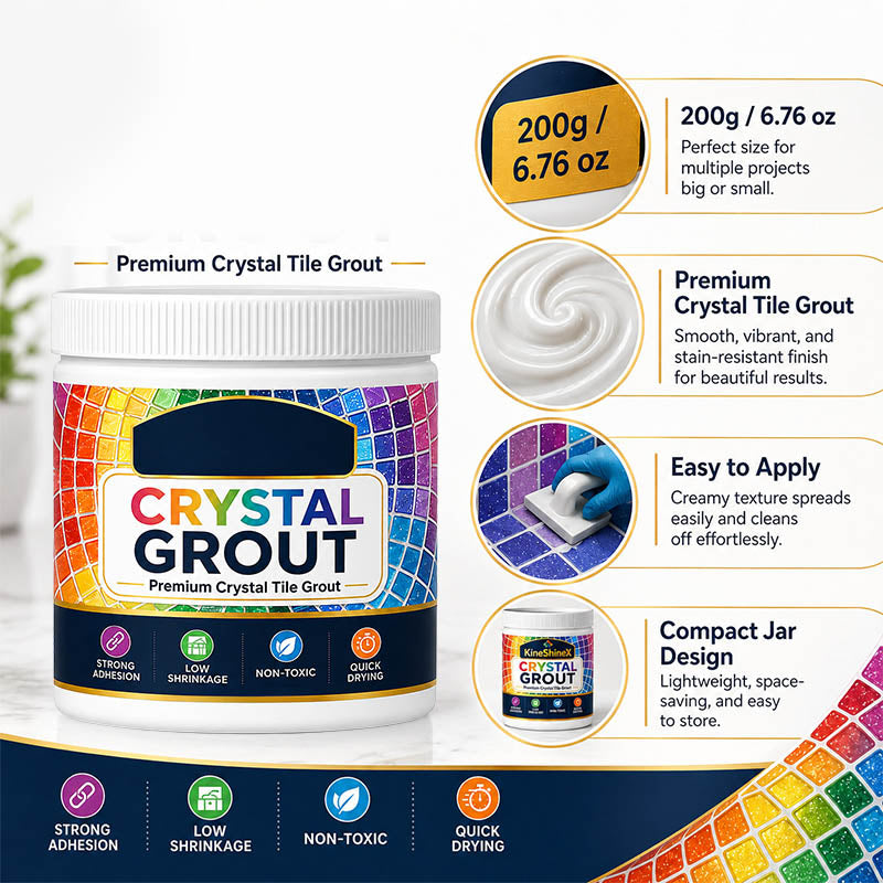 🅱️High-Strength Waterproof Crystal Tile Grout
