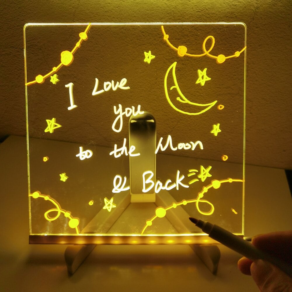 🔥✨ LED Note Board 🎨Perfect for messages, reminders & creative fun 🖍️ (offer)