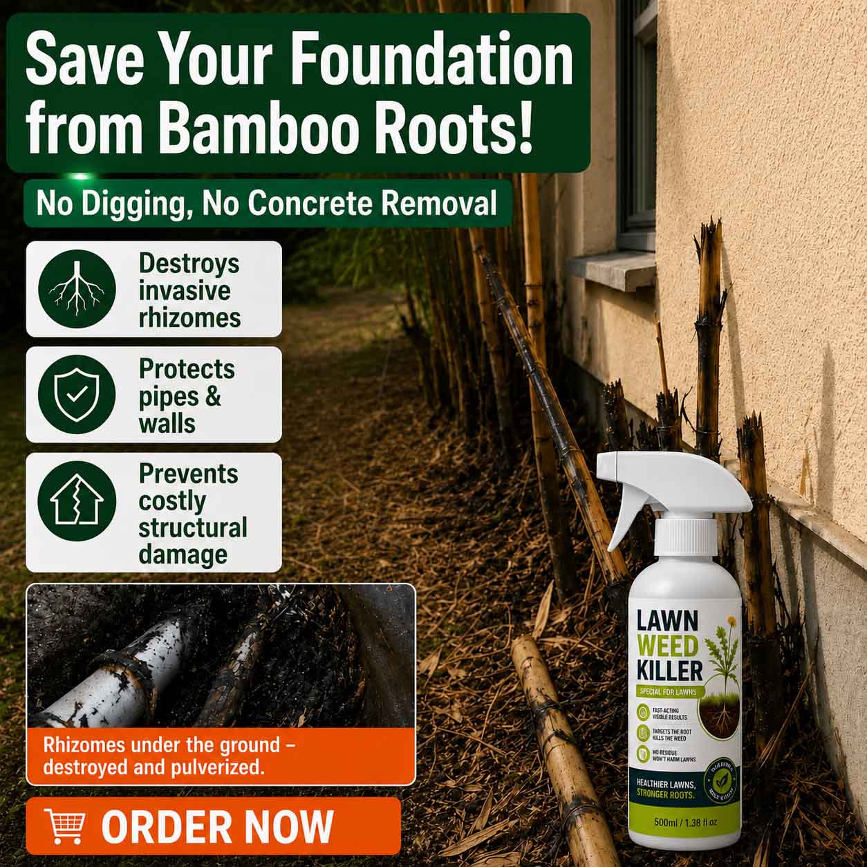 ⚡ [Easy and stress-free weeding in the garden] Herbicide for domestic use