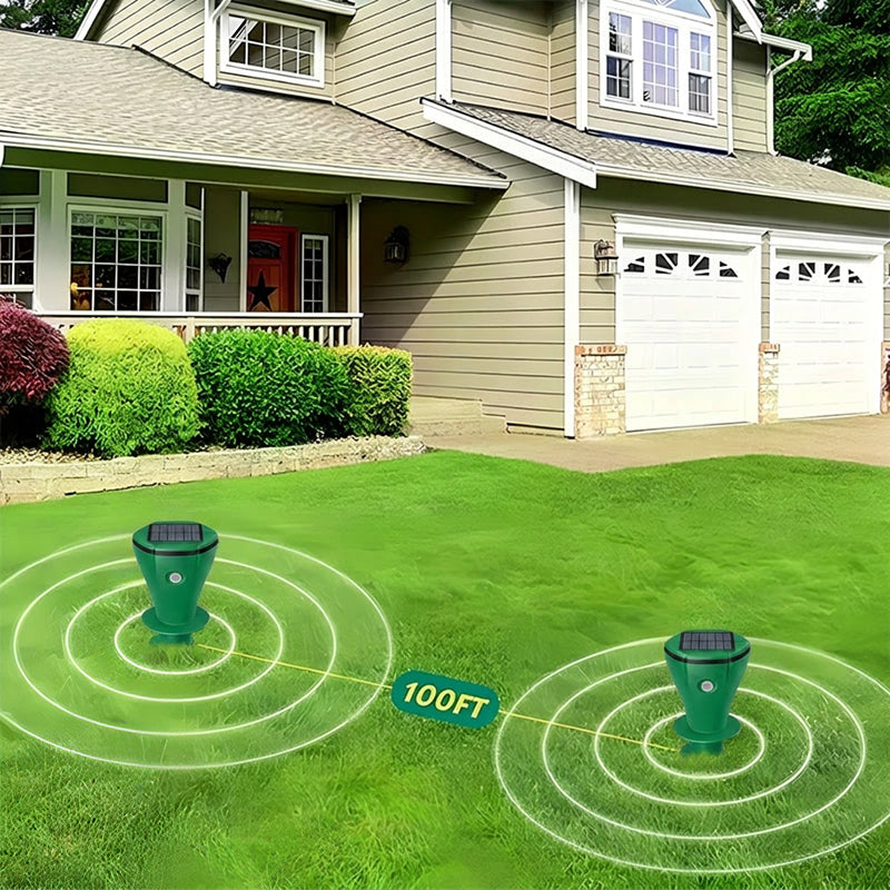🌸Hot Sale 50% OFF☘️Solar Powered Waterproof Screw Mole Repellent (OFFER)