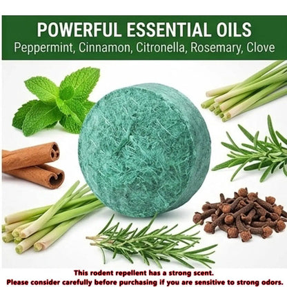 🥳2026 HOT SALE🥳💞50K+ SOLD!🏠🛡️ 50% OFF! Natural Peppermint Rodent Repellent Tablets