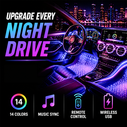 🌌 Timbe™ RGB Interior Car Lights — Luxury Ambient Glow Anywhere