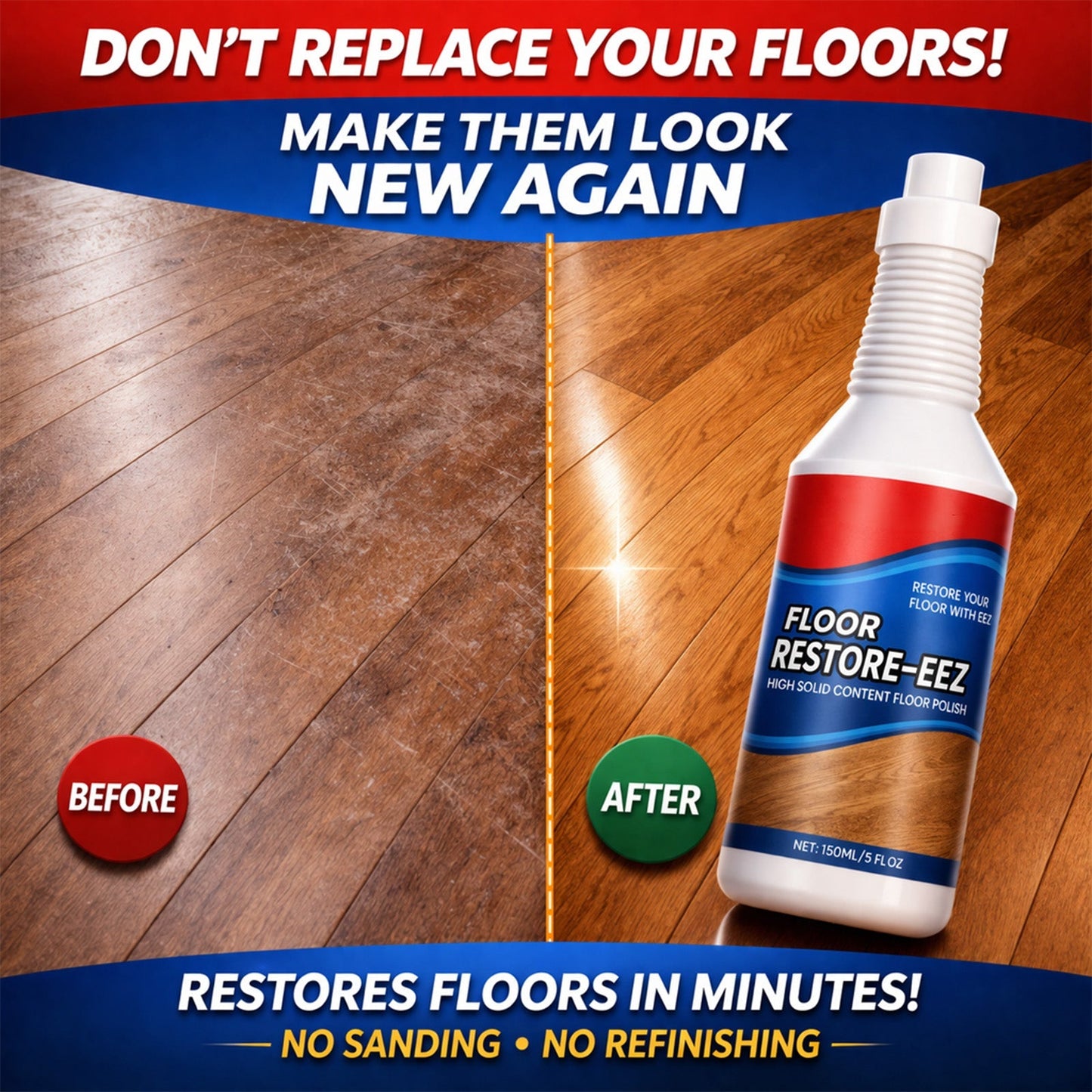 Timbe™ Floor Restorer – Fast-drying, non-toxic shine. ✨