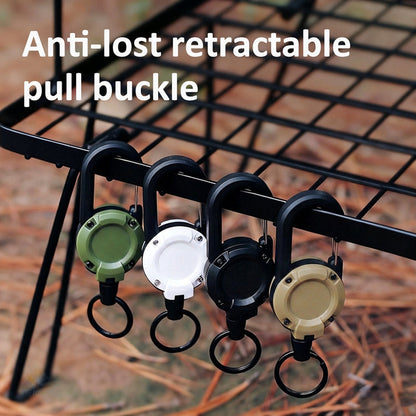 🎁3 In 1 New Multifunctional Retractable Pull Reel Carabiner Keychain