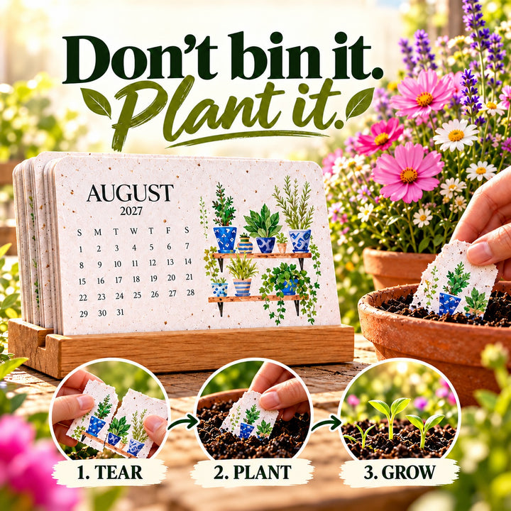 ♻️ 2027 Plantable Calendar — Don’t Bin It. Plant It.