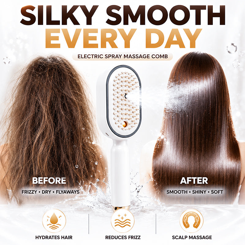 🔥Day Sale 50% OFF🔥Electric Spray Air Cushion Massage Comb