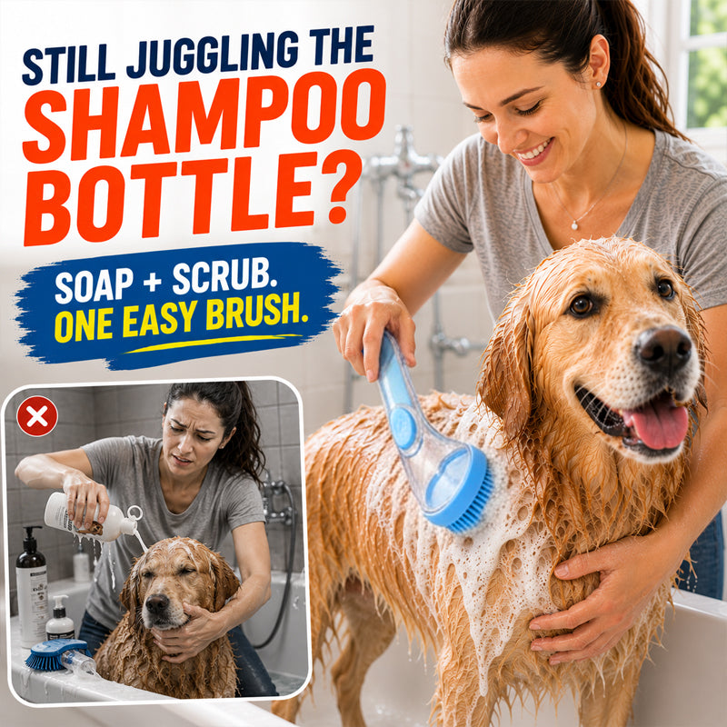 🎉 2026 Sale — Over 32,400 Sold 🧴 Pet Bath Brush – Grooming Tool 🐾 (offer)