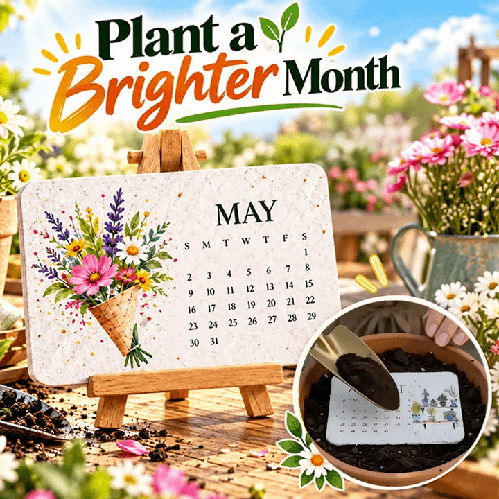 🌱🇬🇧 2027 Plantable Desk Calendar — A Little Art. A New Beginning.📅