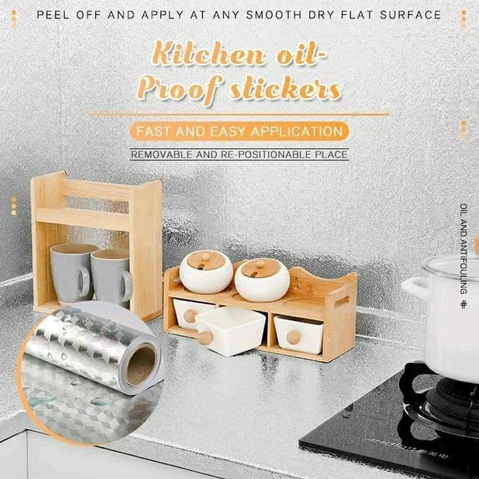 📢50% OFF !! ⏰Kitchen Peel and Stick Wallpaper Backsplash Waterproof Kitchen Stickers (offer)