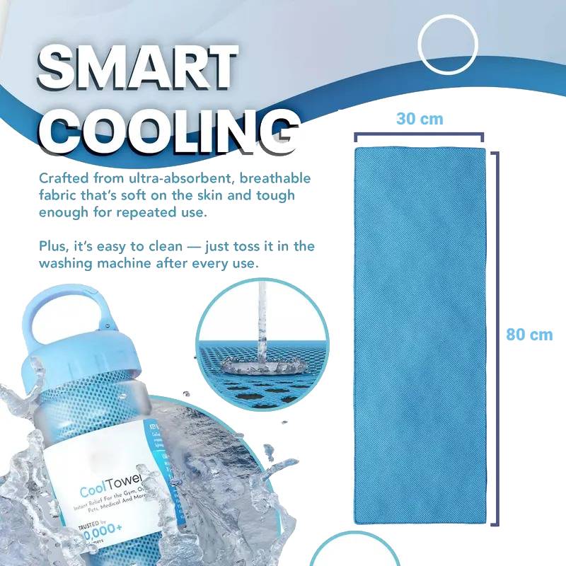 🔥🥳2026 HOT SALE!❄️Water-Activated Cooling Towel | Instant Icy-Feel Relief