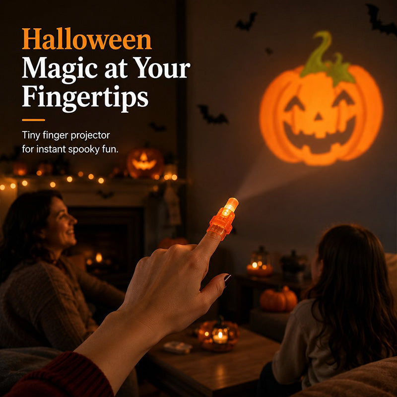 🎃 Halloween Finger Projector Lights – Mini Pattern Projector (offer)