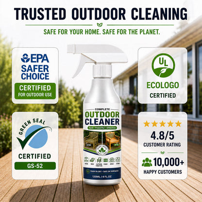 🌿 LIMITED-TIME 50% OFF! Outdoor Surface Cleaner Spray, Fast Acting Stain Remover for Patio, Wooden Furniture & Outdoor Surfaces