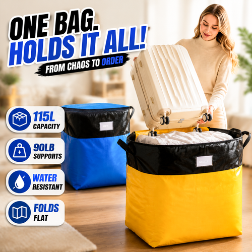 🥳2026 HOT SALE🥳💞50K+ SOLD!📦🔥 50% OFF! Collapsible Storage & Moving Bag – Heavy‑duty PE, water‑resistant. 🏠✨