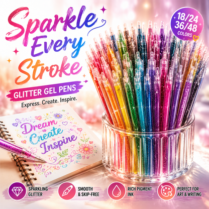 ✍️50% OFF!⚡50K+ SOLD!🎁Glitter Gel Pen Set