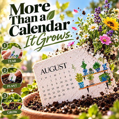 🔥 2027 Plantable Seed Paper Calendar — Use It, Then Grow It