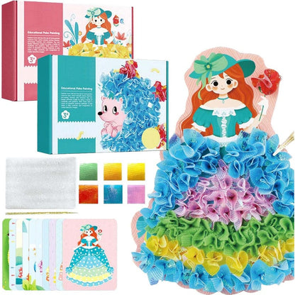 🎨 Kids 3D Fabric Poke Art Kit – Screen-Free Creative Fun