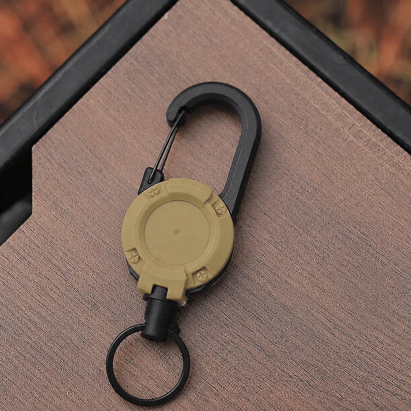 🎁3 In 1 New Multifunctional Retractable Pull Reel Carabiner Keychain