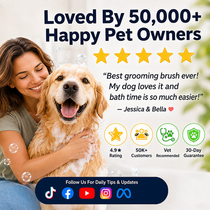 🎉 2026 Sale — Over 32,400 Sold 🧴 Pet Bath Brush – Grooming Tool 🐾 (offer)