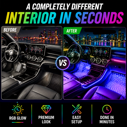 🌌 Timbe™ RGB Interior Car Lights — Luxury Ambient Glow Anywhere