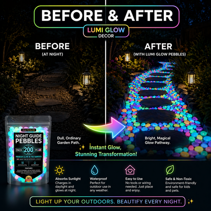 💥LAST DAY SALE 50%OFF💥🌈Timbe™ Colorful Glow-in-the-Dark Garden Stones