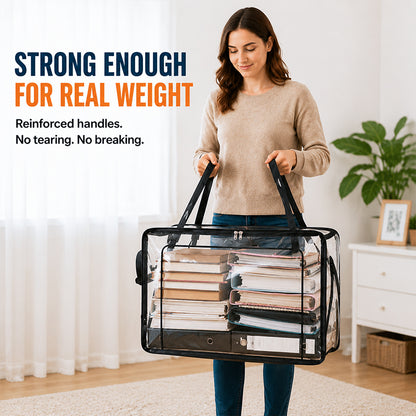 💥LAST DAY BUY 3 GET 1 FREE!! 🏠 Transparent Large-Capacity Dustproof & Moisture-Proof Storage Bag – Perfect for Clothes, Toys, Books & More ✨
