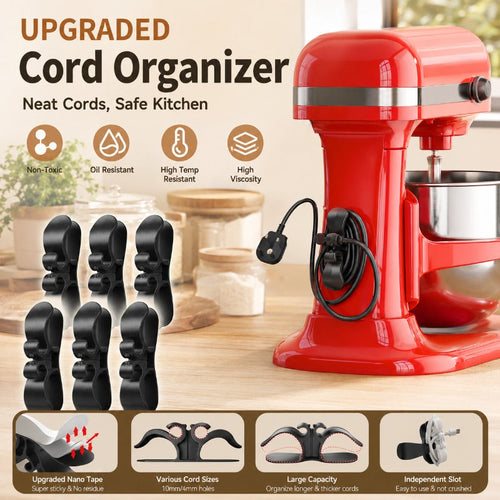 WarmNest™ Kitchen Appliance Cord Organizer Hooks (OFFER)
