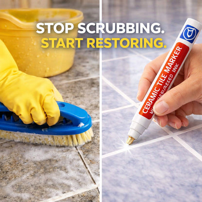 🔥🖌️Timbe™ Anti-Mould & Waterproof Joint Pen for Ceramic Tiles! (OFFER)
