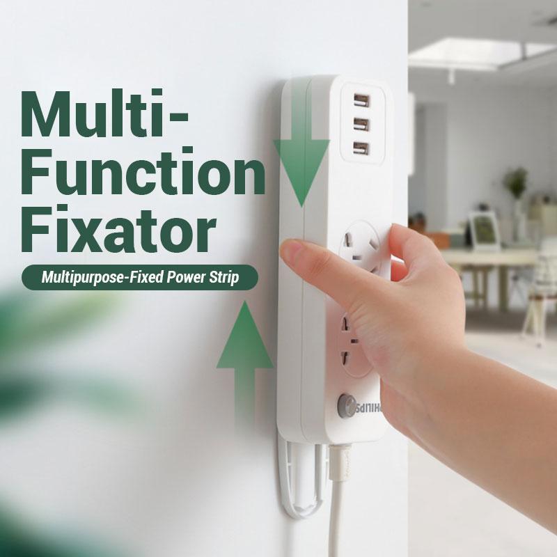 No-Drill Wall Mount Fixator — Lift Power Strips, Routers & Daily Essentials Off Your Floor