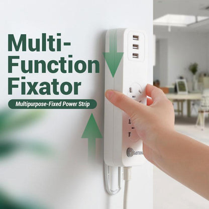 No-Drill Wall Mount Fixator — Lift Power Strips, Routers & Daily Essentials Off Your Floor