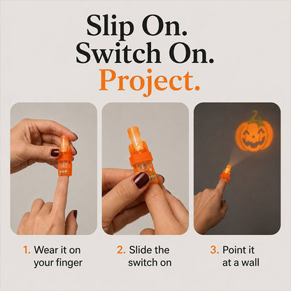 🎃 Halloween Finger Projector Lights – Mini Pattern Projector (offer)