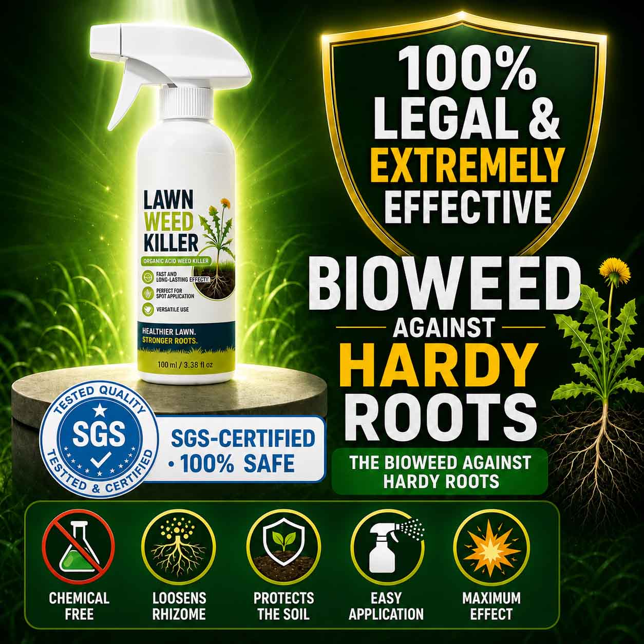 ⚡ [Easy and stress-free weeding in the garden] Herbicide for domestic use