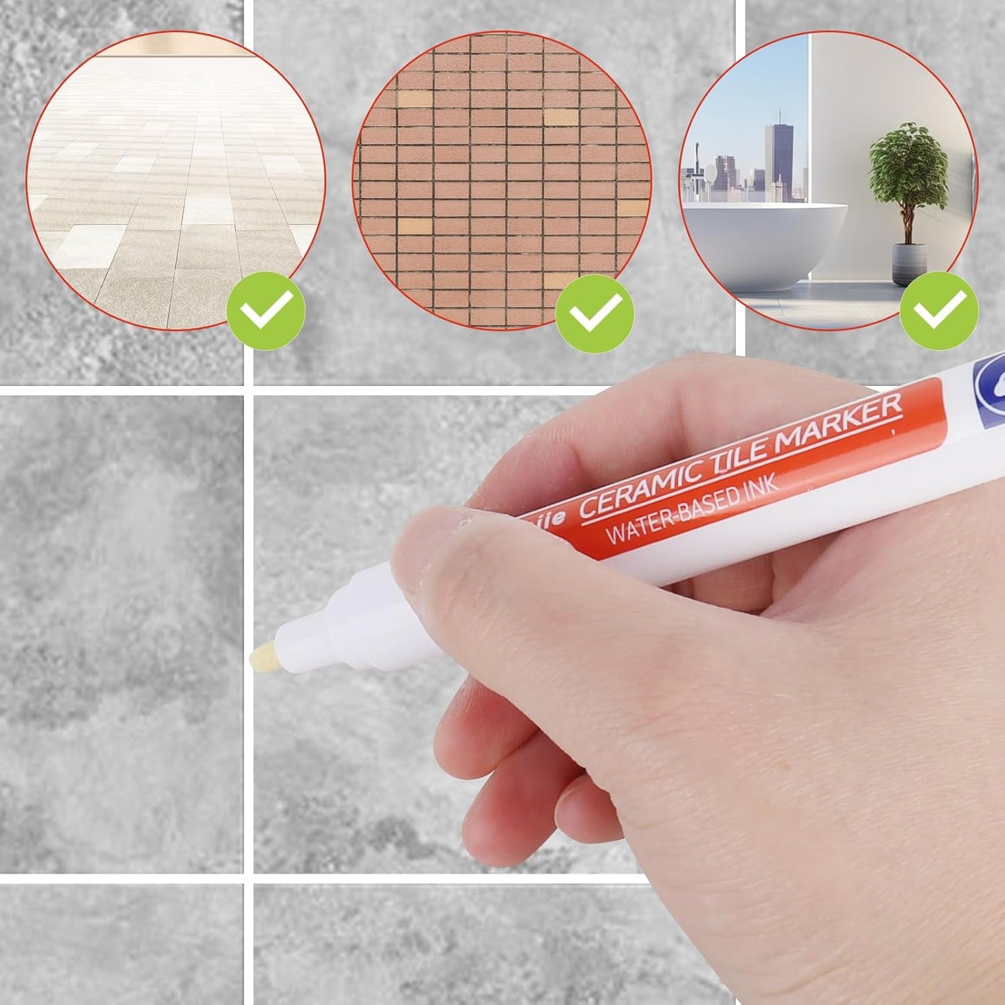 🔥🖌️Timbe™ Anti-Mould & Waterproof Joint Pen for Ceramic Tiles! (OFFER)