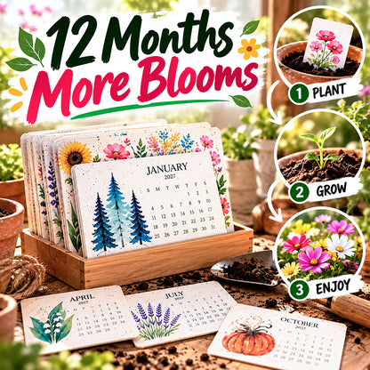 🅱️ ✦2027 Plantable Seed Paper Calendar — Use It, Then Grow It