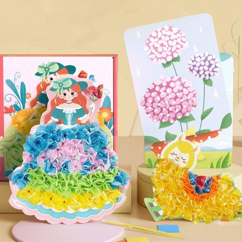 🎨 Kids 3D Fabric Poke Art Kit – Screen-Free Creative Fun