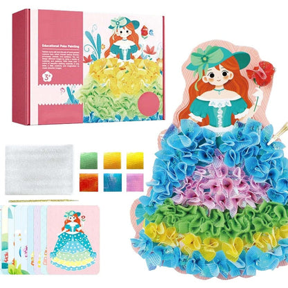 🎨 Kids 3D Fabric Poke Art Kit – Screen-Free Creative Fun
