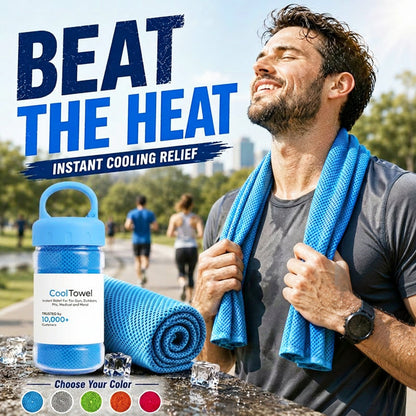 🔥🥳2026 HOT SALE!❄️Water-Activated Cooling Towel | Instant Icy-Feel Relief