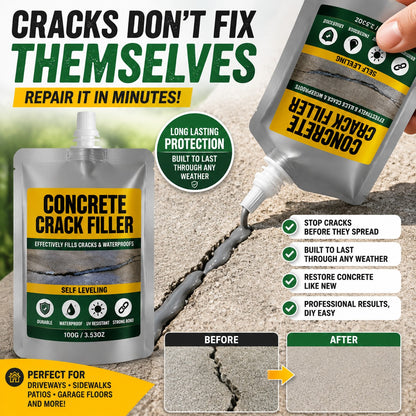 Waterproof Concrete Crack Filler & Sealant