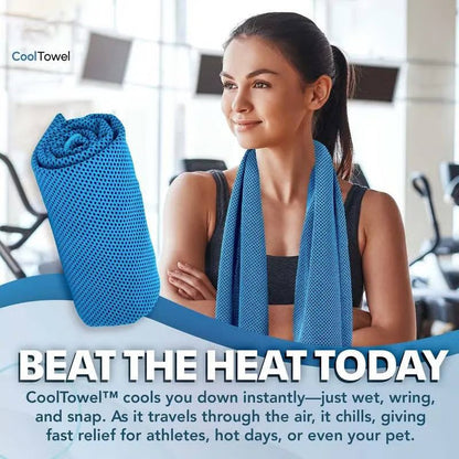 🔥🥳2026 HOT SALE!❄️Water-Activated Cooling Towel | Instant Icy-Feel Relief