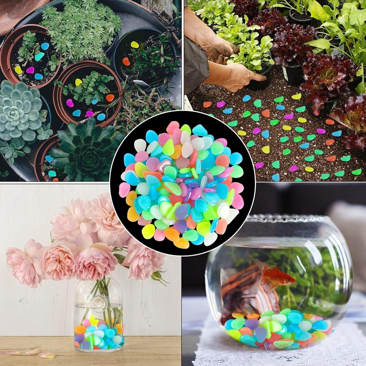 💥LAST DAY SALE 50%OFF💥🌈Timbe™ Colorful Glow-in-the-Dark Garden Stones