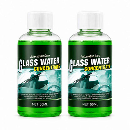 🔵 Glass Concentrate – 10ml makes 1L, cuts bugs & grime, streak-free.