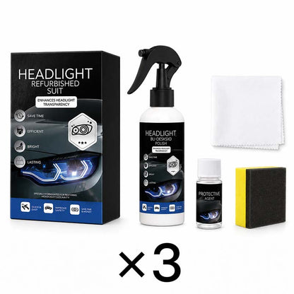 🥳Professional Car Headlight Restoration Kit – Removes yellowing & scratches instantly. No sandpaper, no tools – just spray & wipe! ✨🔧 (offer)