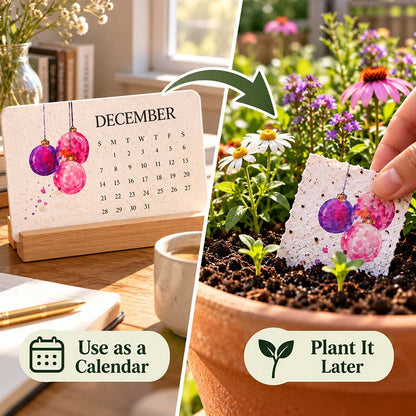 🅱️ ✦2027 Plantable Seed Paper Calendar — Use It, Then Grow It