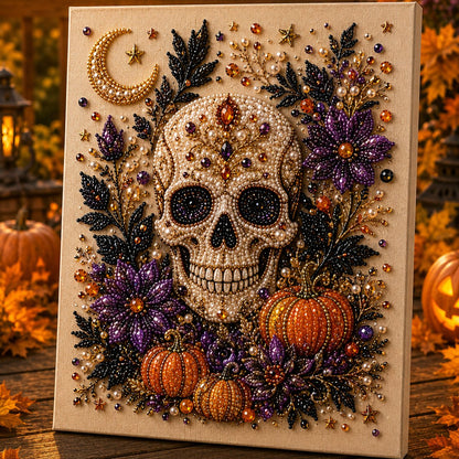 🔥50% OFF  👻✨ Halloween Pearl Art DIY Kit – Turn Tiny Pearls into Spooky-Cute Magic