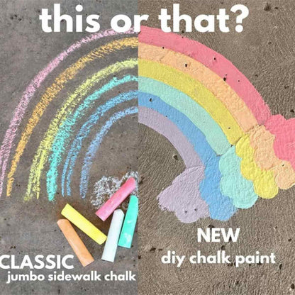 Timbe™ Sidewalk Chalk Paint Brush,Add Water to Brushes to Use,Easy to Use,Washable