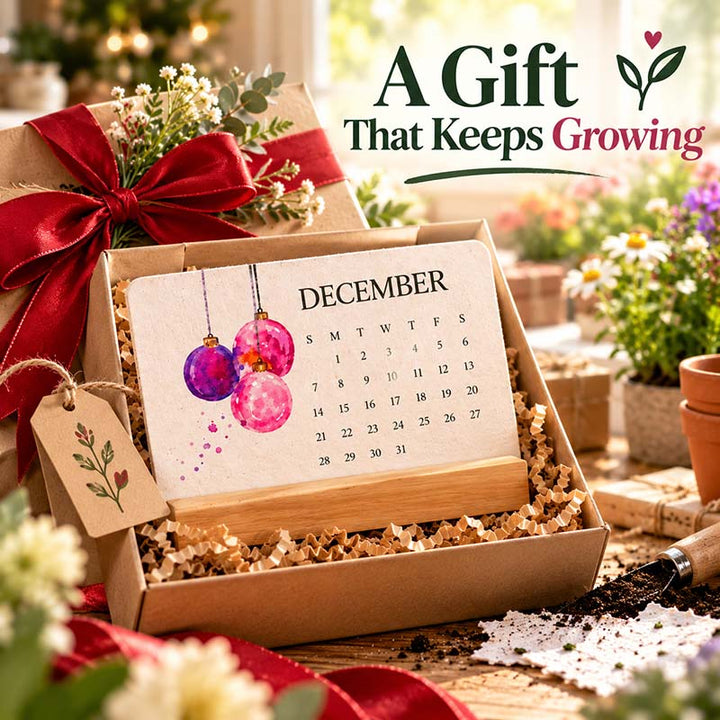 🎁 2027 Plantable Seed Paper Calendar — Use It, Then Grow It